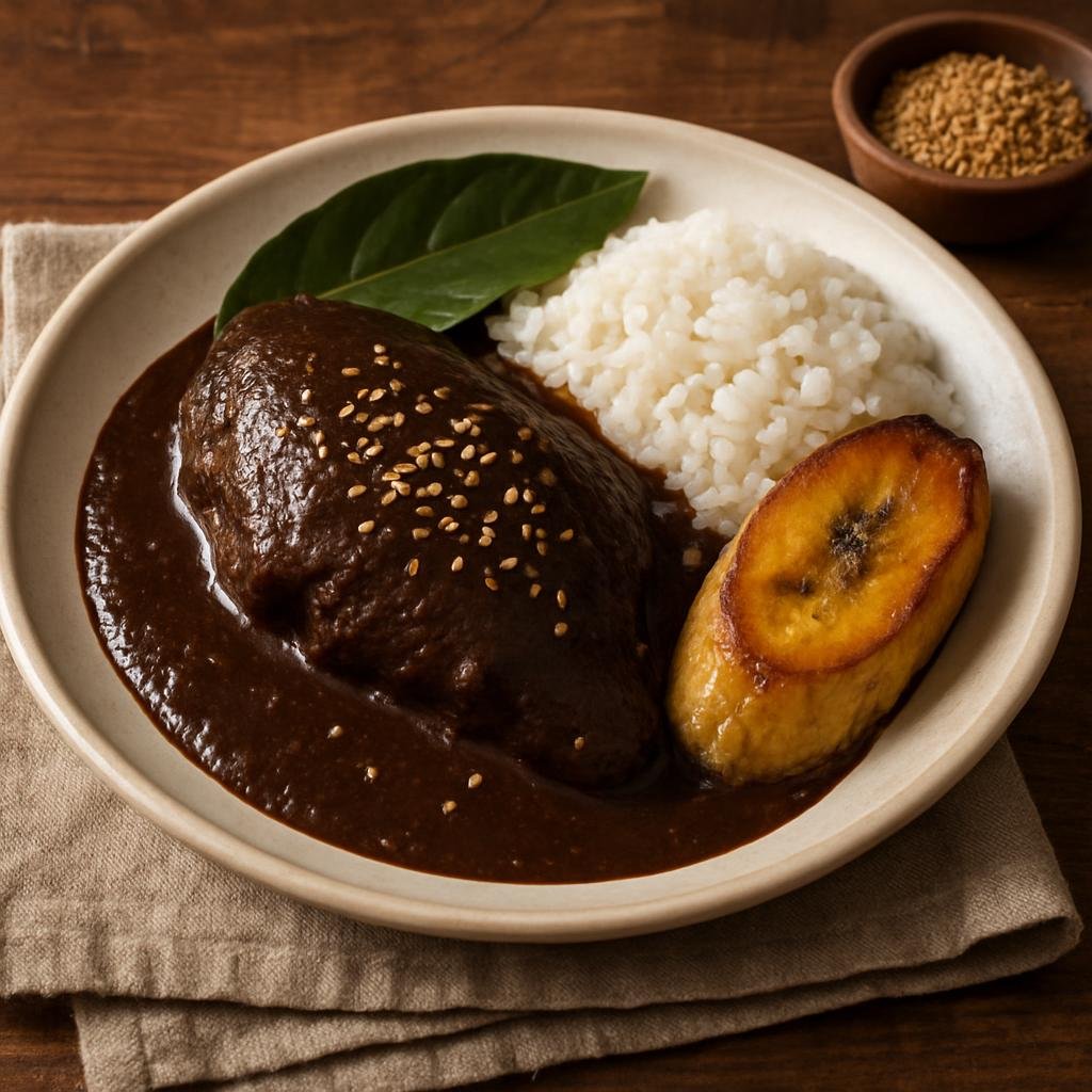 Entree: Mexico – Oaxaca – Mole Negro Oaxaqueño (Oaxacan Black Mole) recipe