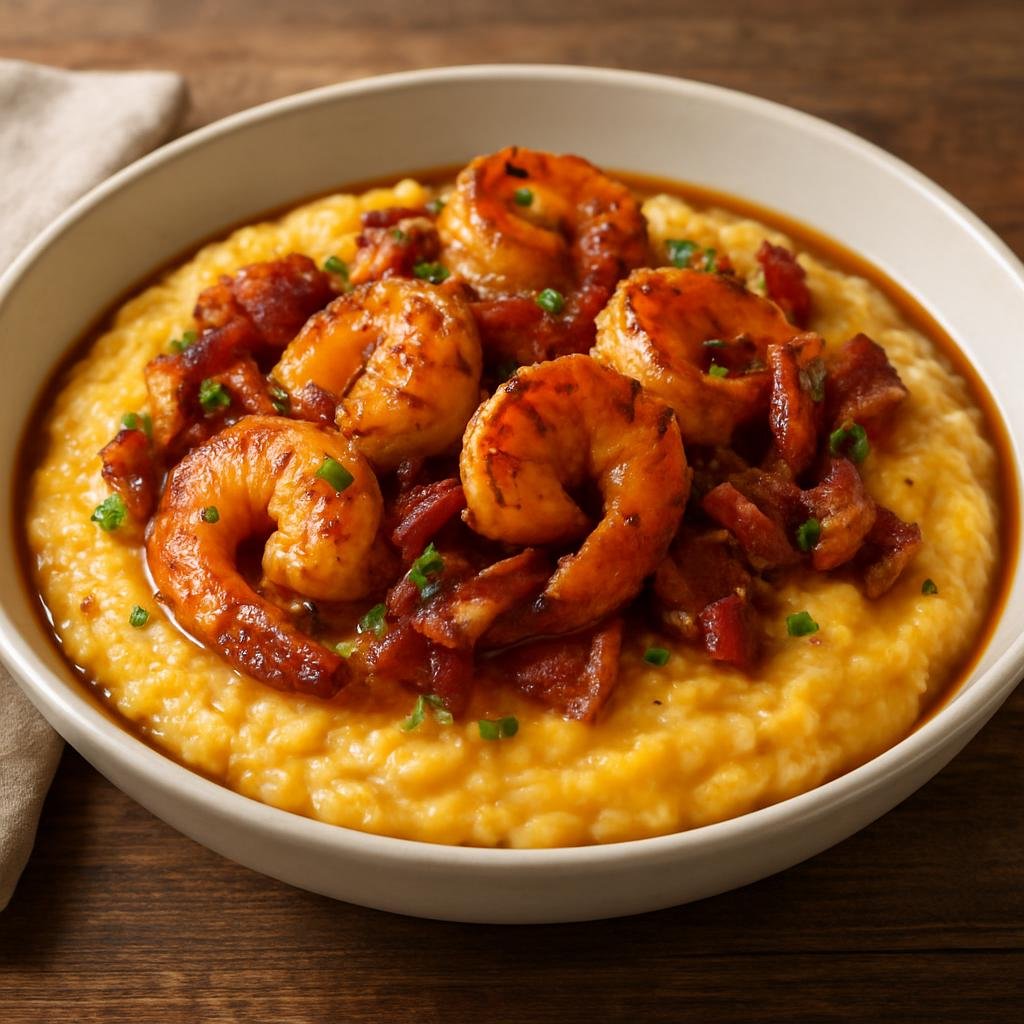 Entree: United States – Mississippi (Gulf Coast) – Gulf Coast Shrimp and Grits recipe