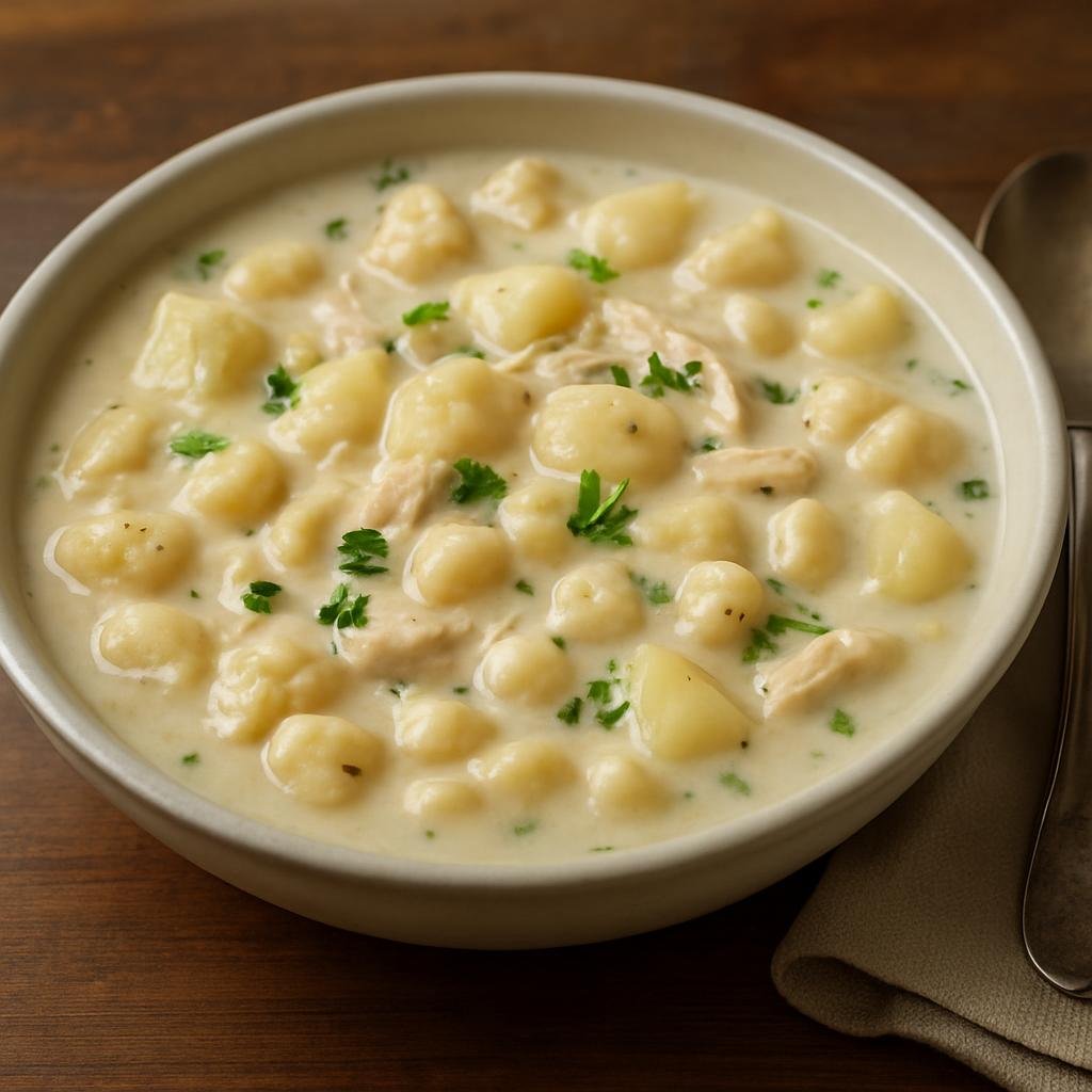 Entree: United States – North Dakota – Knoephla Soup recipe