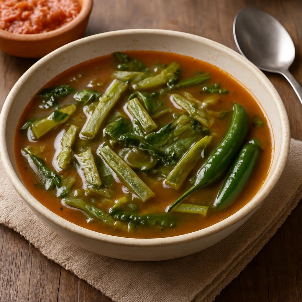 Entree: Mexico – Bajio Mexico (Guanajuato) – Sopa de Nopal (Cactus Paddle Soup) recipe