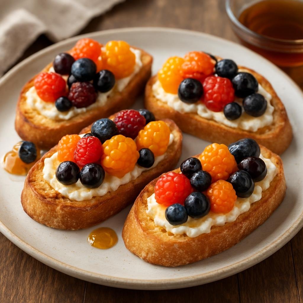 Appetizer: Canada – Northern Canada (Yukon) – Yukon Wild Berry Crostini recipe
