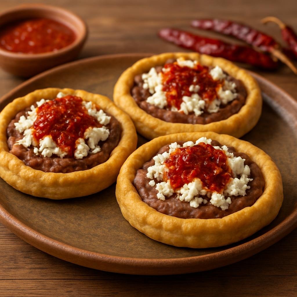 Appetizer: Mexico – Zacatecas, Bajio Mexico – Sopes Zacatecanos recipe