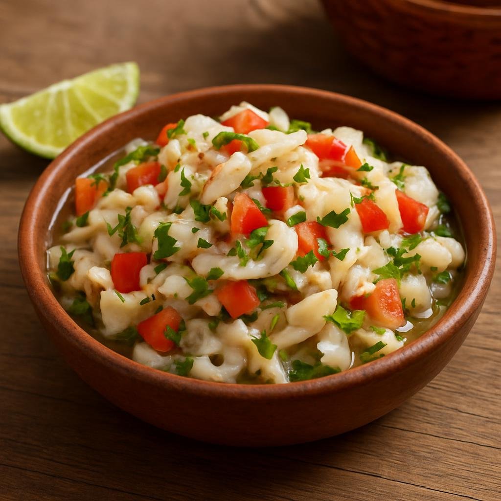 Appetizer: Mexico – Quintana Roo, Yucatan Peninsula – Ceviche de Caracol (Conch Ceviche) recipe