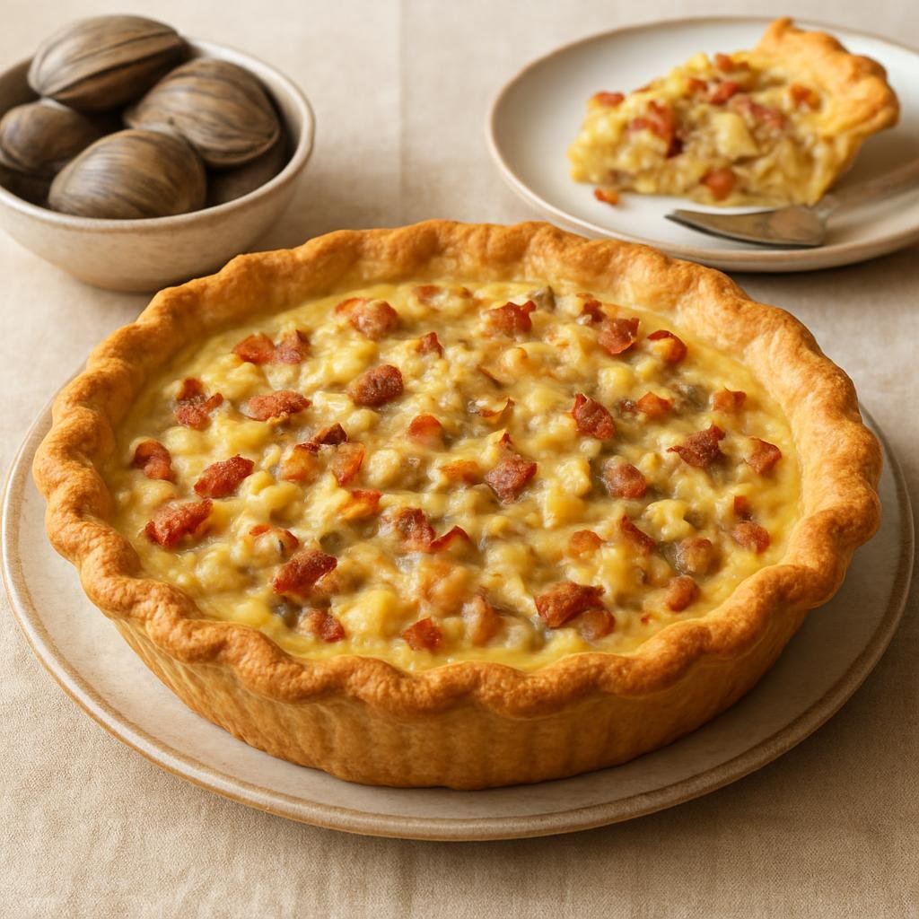 Entree: United States – New England (Rhode Island) – Quahog Pie recipe