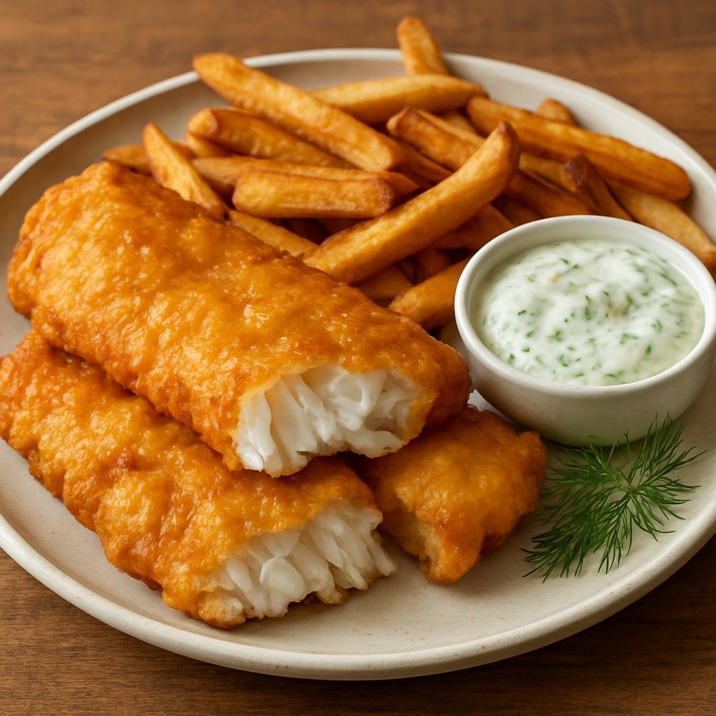 Entree: United States – Alaska – Alaskan Cod Fish and Chips recipe