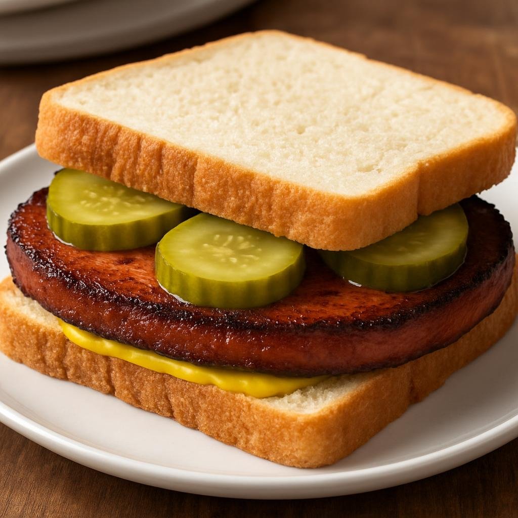 Entree: United States – Great Lakes United States — Ohio – Ohio Fried Bologna Sandwich recipe