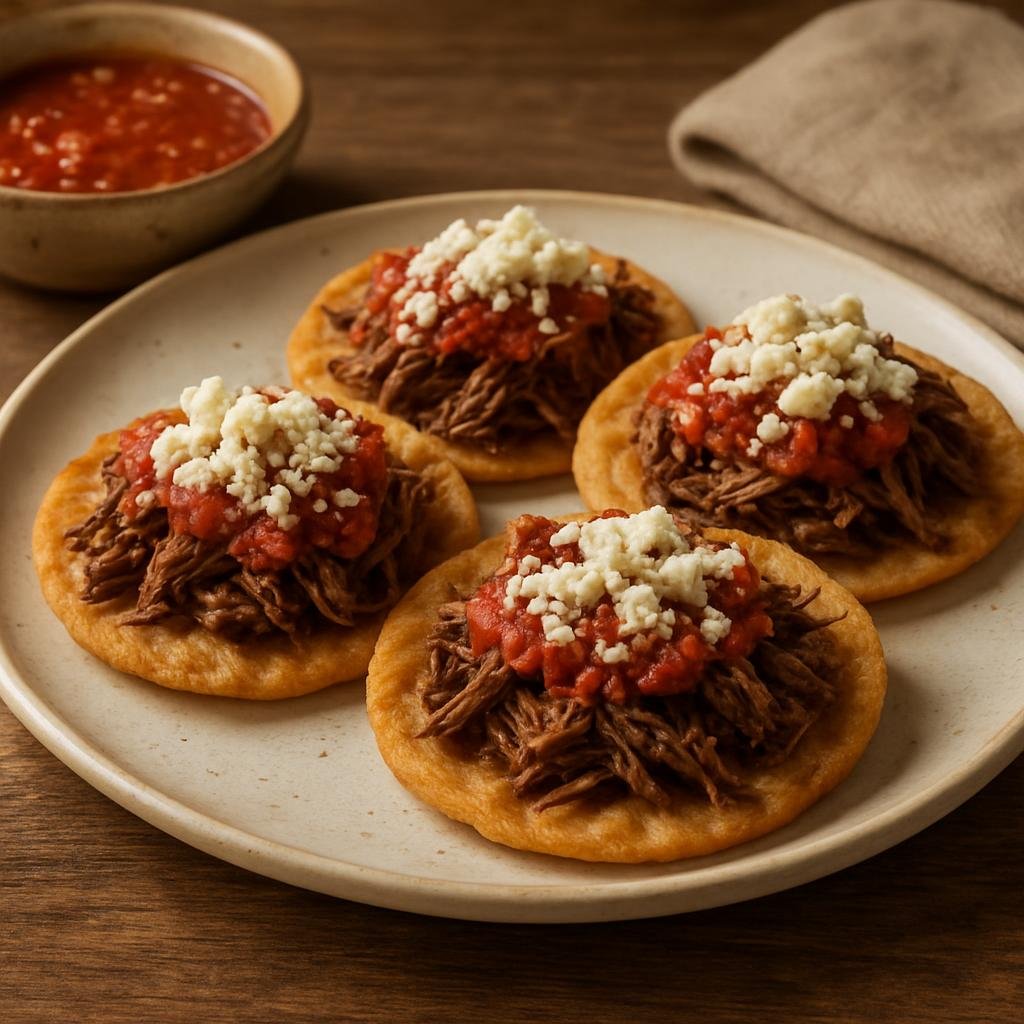 Appetizer: Mexico – Northern Mexico (Coahuila) – Chalupas Coahuilenses (Coahuila-style Chalupas) recipe