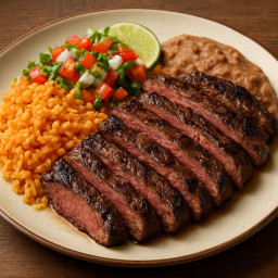 Entree: Mexico – Northern Mexico – Carne Asada (Hanger Steak) (Grilled meat) recipe