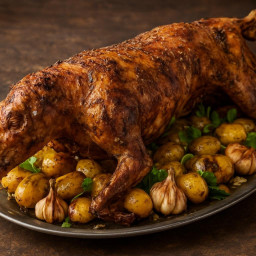 Entree: Morocco – Maghreb – المشوي ➤ Méchoui / Mishwi (Spit-roasted whole lamb seasoned with cumin and garlic) recipe