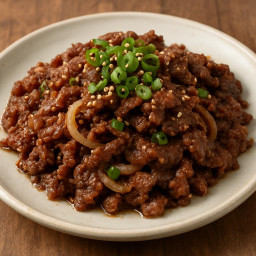 Entree: South Korea – 불고기 ➤ Bulgogi (Fire meat / marinated grilled beef) recipe
