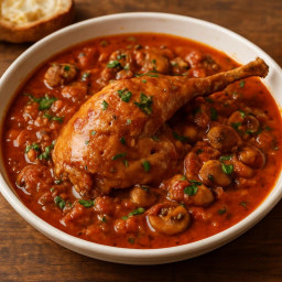 Entree: Italy – Fagiano alla cacciatora (Hunter-style pheasant) recipe