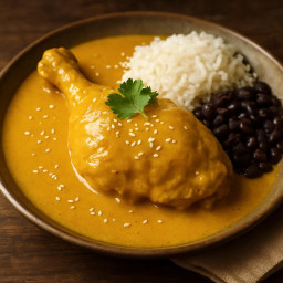 Entree: Mexico – Oaxaca – Mole amarillo con pollo (Chicken in Oaxacan yellow mole) recipe