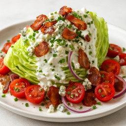 Salad: United States – Steakhouse Wedge Salad with Blue Cheese