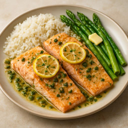 Entree: Italy – Salmone al limone e capperi (Baked salmon with lemon and capers) recipe