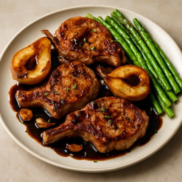 Entree: Italy – Maiale alle pere e aceto balsamico (Pork with pears and balsamic vinegar) recipe
