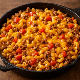 Entree: United States – Cheeseburger Macaroni Skillet recipe