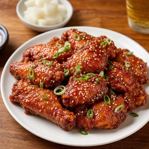 Entree: Korea – Seoul – 양념치킨 ➤ Yangnyeom chikin (Korean seasoned (sauced) chicken) recipe