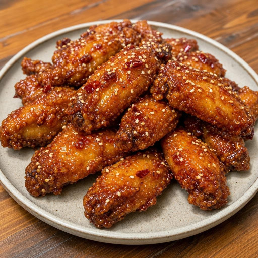 Entree: Korea – Seoul – 닭강정 ➤ Dakgangjeong (Korean sweet crispy fried chicken) recipe