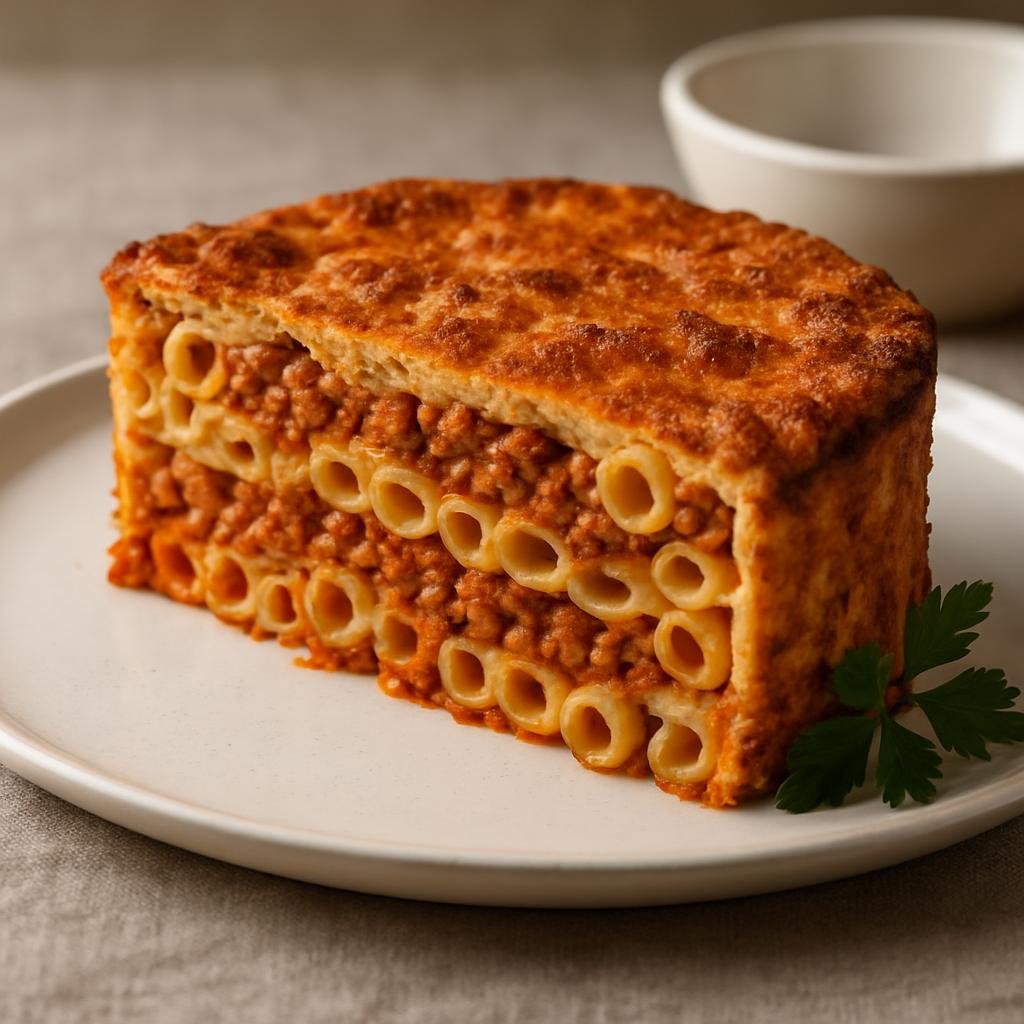 Entree: Italy – Abruzzo – Timballo abruzzese (Abruzzo timbale) recipe