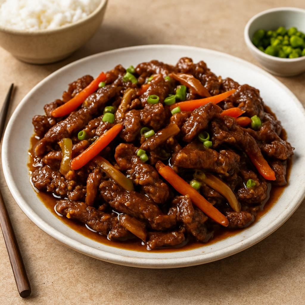 Entree: Canada – Alberta – 薑牛肉 ➤ Jiāng niúròu (Ginger Beef) recipe