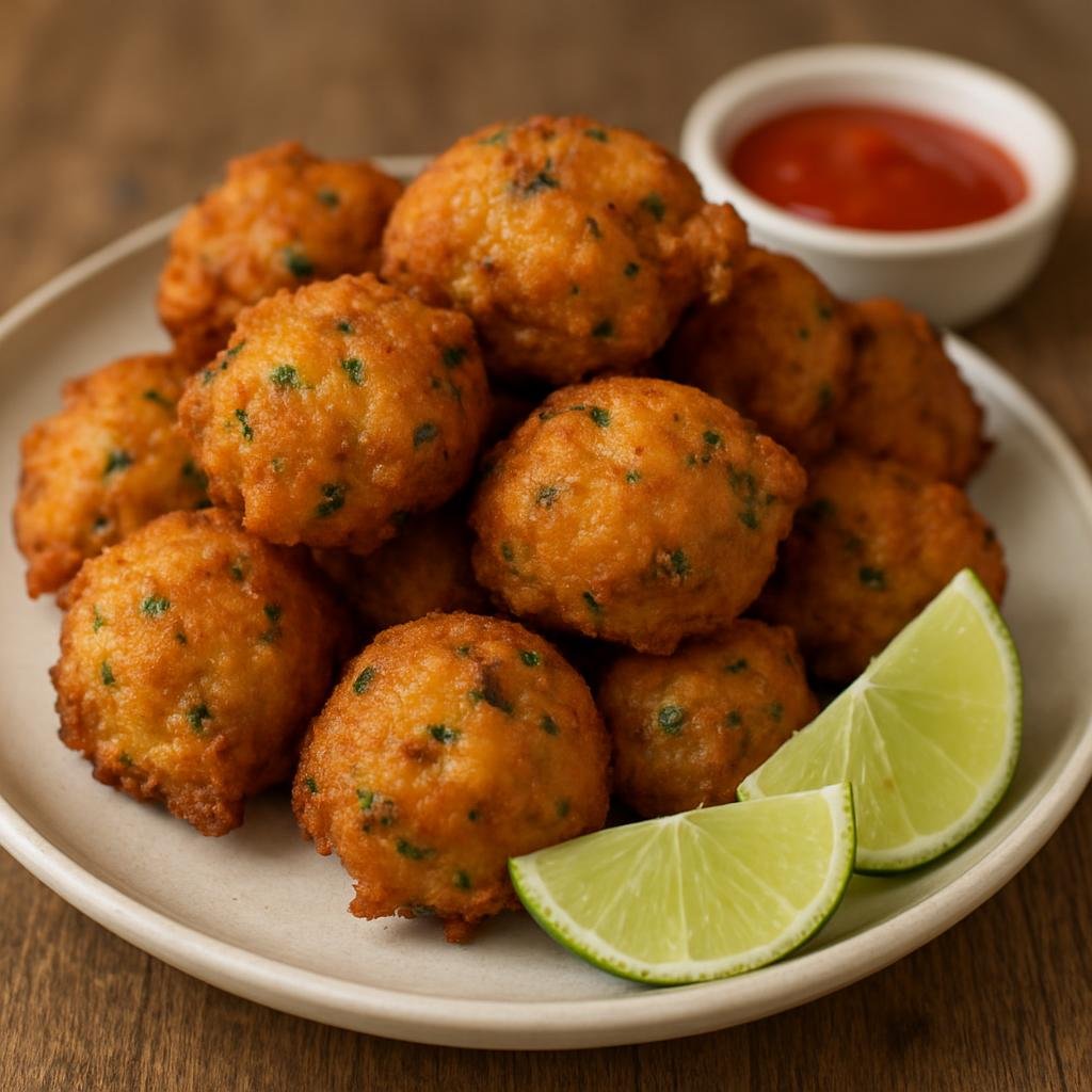 Entree: Saint Barthélemy – Accras de Morue (Salt cod fritters) recipe