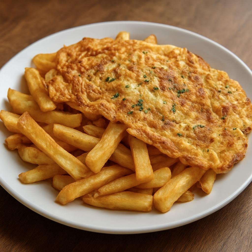 Entree: Tanzania – Dar es Salaam & Coast – Chipsi Mayai (Tanzanian fried-potato omelette made with French fries and eggs) recipe