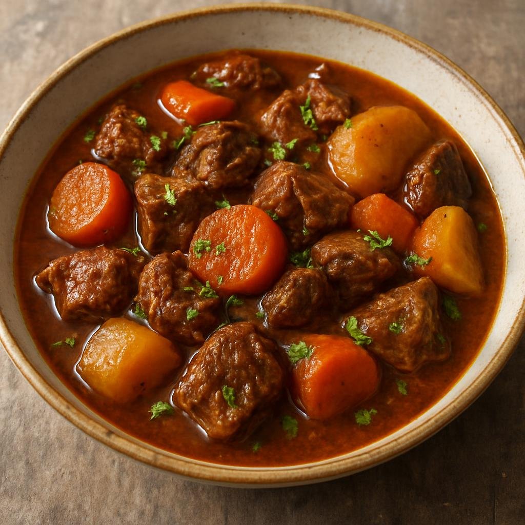 Entree: Bonaire, Sint Eustatius and Saba – National Cuisine – Karni Stoba (Slow-simmered Caribbean beef stew with root vegetables and savory island spices) recipe