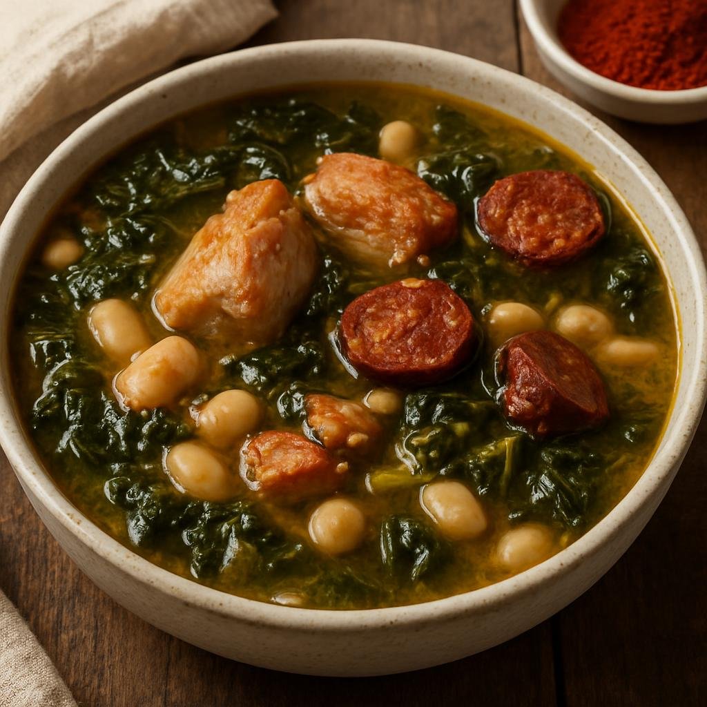 Entree: Cuba – Caldo Gallego (Hearty bean-and-greens soup with pork and chorizo) recipe