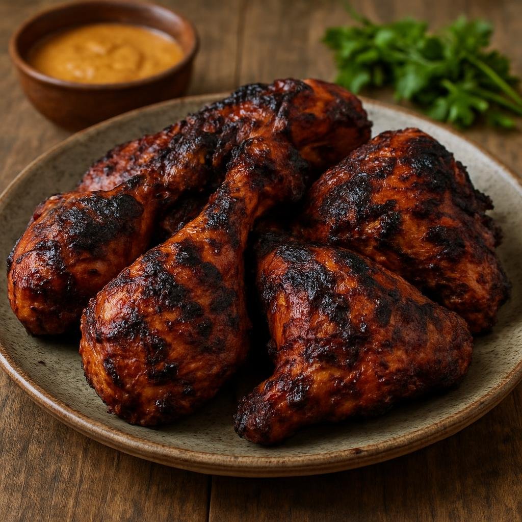 Entree: Kenya – Nairobi & Central Kenya – Kuku Choma (Charcoal-grilled spiced chicken traditionally cooked over open flame) recipe