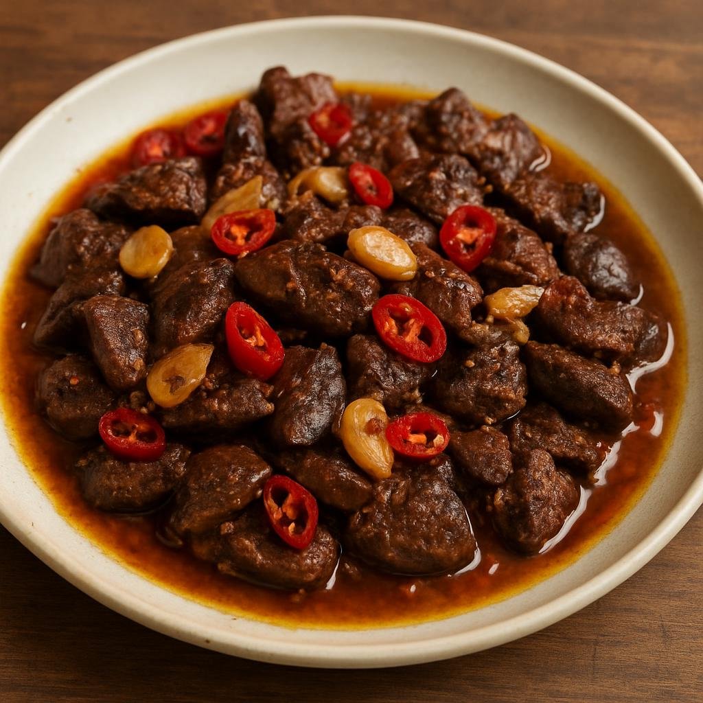 Entree: Egypt – Central Culinary Region – كبدة إسكندراني ➤ Kebda Eskandarani (Alexandrian-style pan-sautéed liver with garlic, chili, and vinegar) recipe