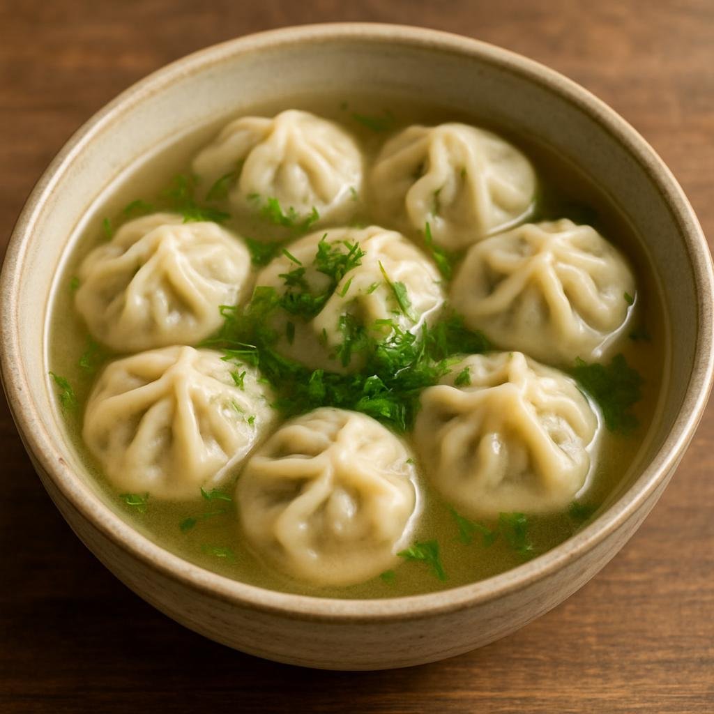 Entree: Mongolia – Southern Culinary Region – банш ➤ bansh (Small boiled meat dumplings typically served in broth) recipe