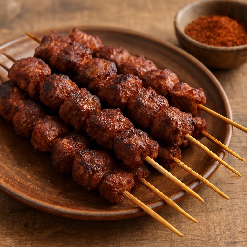 Entree: Eswatini – Northern Culinary Region – Umncweba (Traditional Swazi grilled spiced beef skewers) recipe