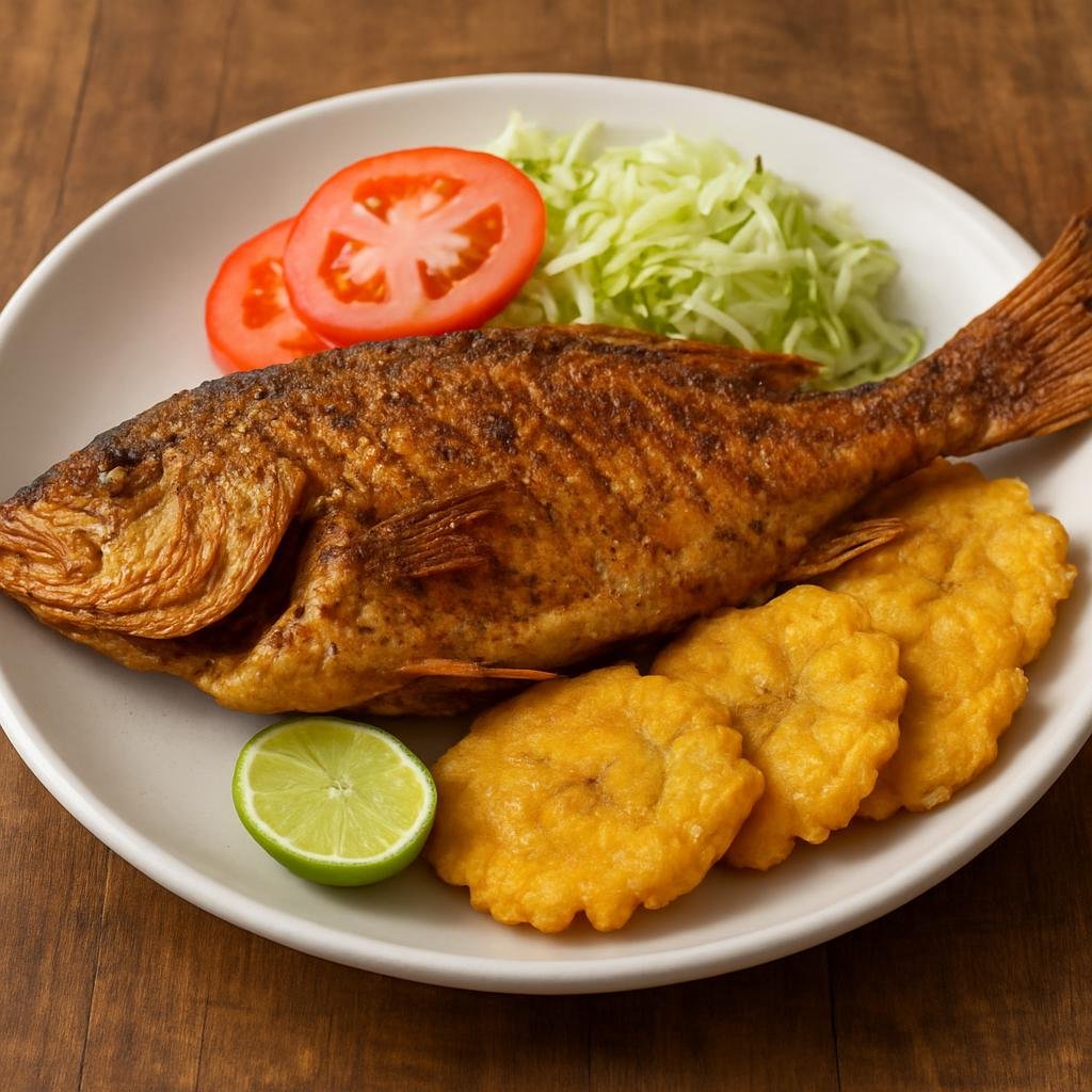 Entree: Honduras – Southern Culinary Region – Pescado Frito (Crispy whole fried coastal fish seasoned and marinated with citrus and spices) recipe
