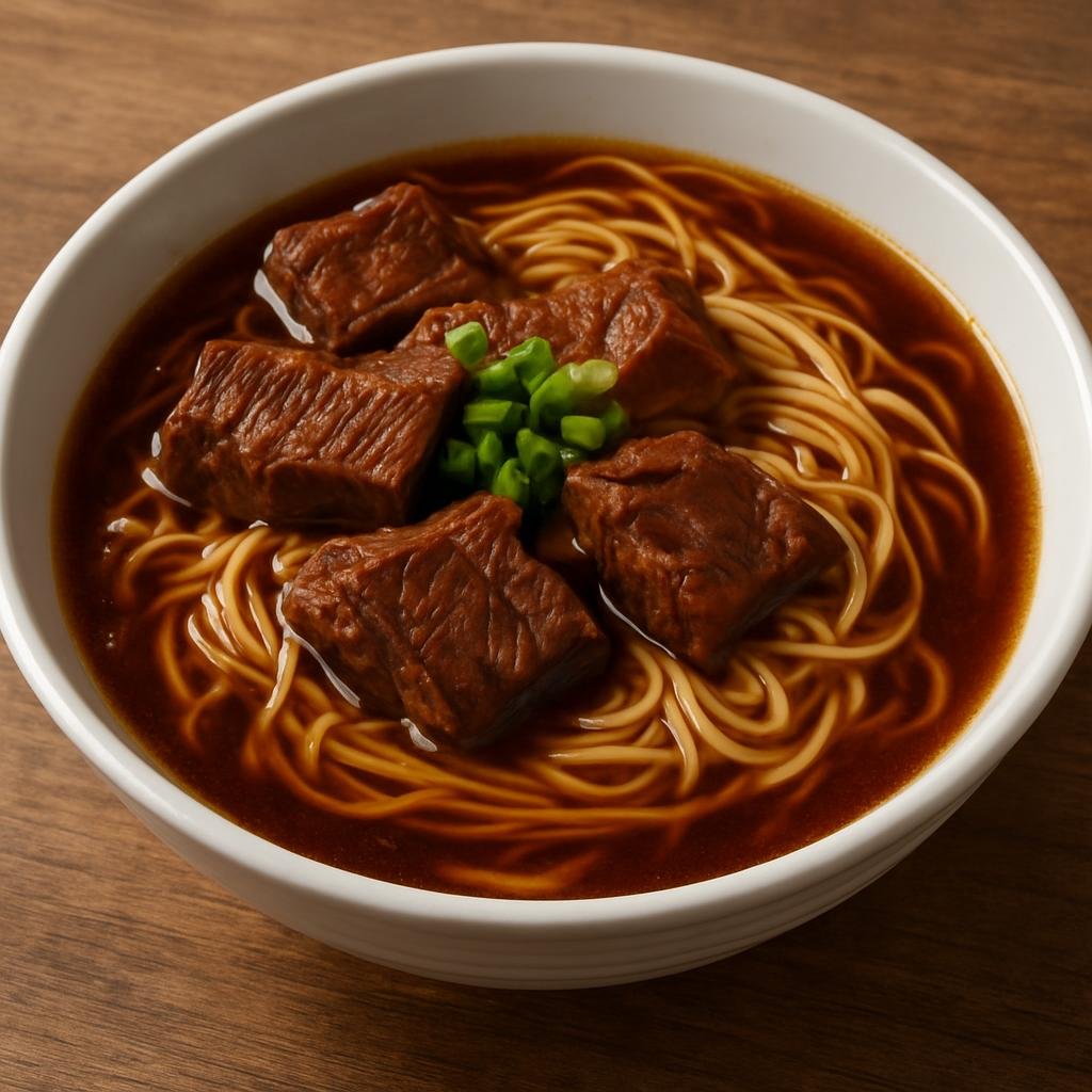 Entree: Hong Kong – Southern Culinary Region – 牛腩麵 ➤ Ngau Naam Mein (Tender slow-braised beef brisket in a savory aromatic broth served with wheat noodles) recipe