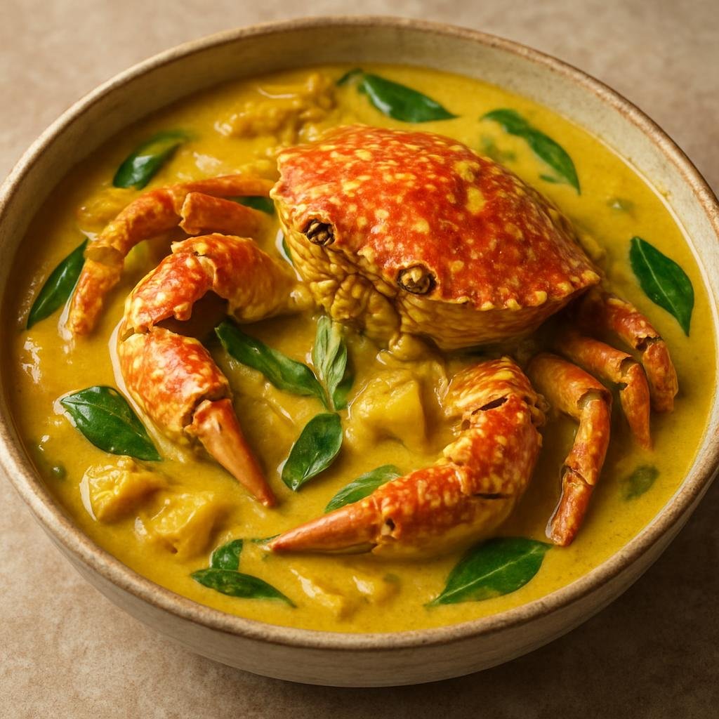 Entree: Micronesia – Southern Culinary Region – Coconut Crab Curry (Island-style coconut milk curry featuring crab and tropical aromatics) recipe
