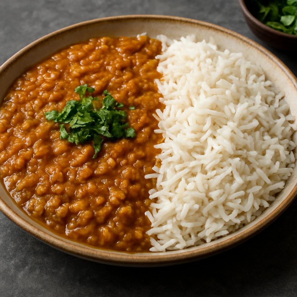 Entree: Pakistan – Karachi – دال چاول ➤ Daal Chawal (Steamed basmati rice served with a spiced, simmered lentil stew) recipe
