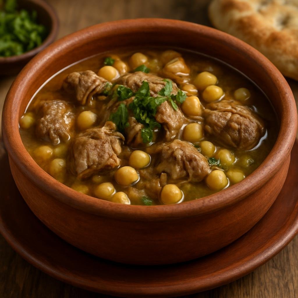 Entree: Azerbaijan – Caspian Azerbaijan – Piti (Slow-cooked lamb and chickpea stew traditionally prepared and served in individual clay pots) recipe