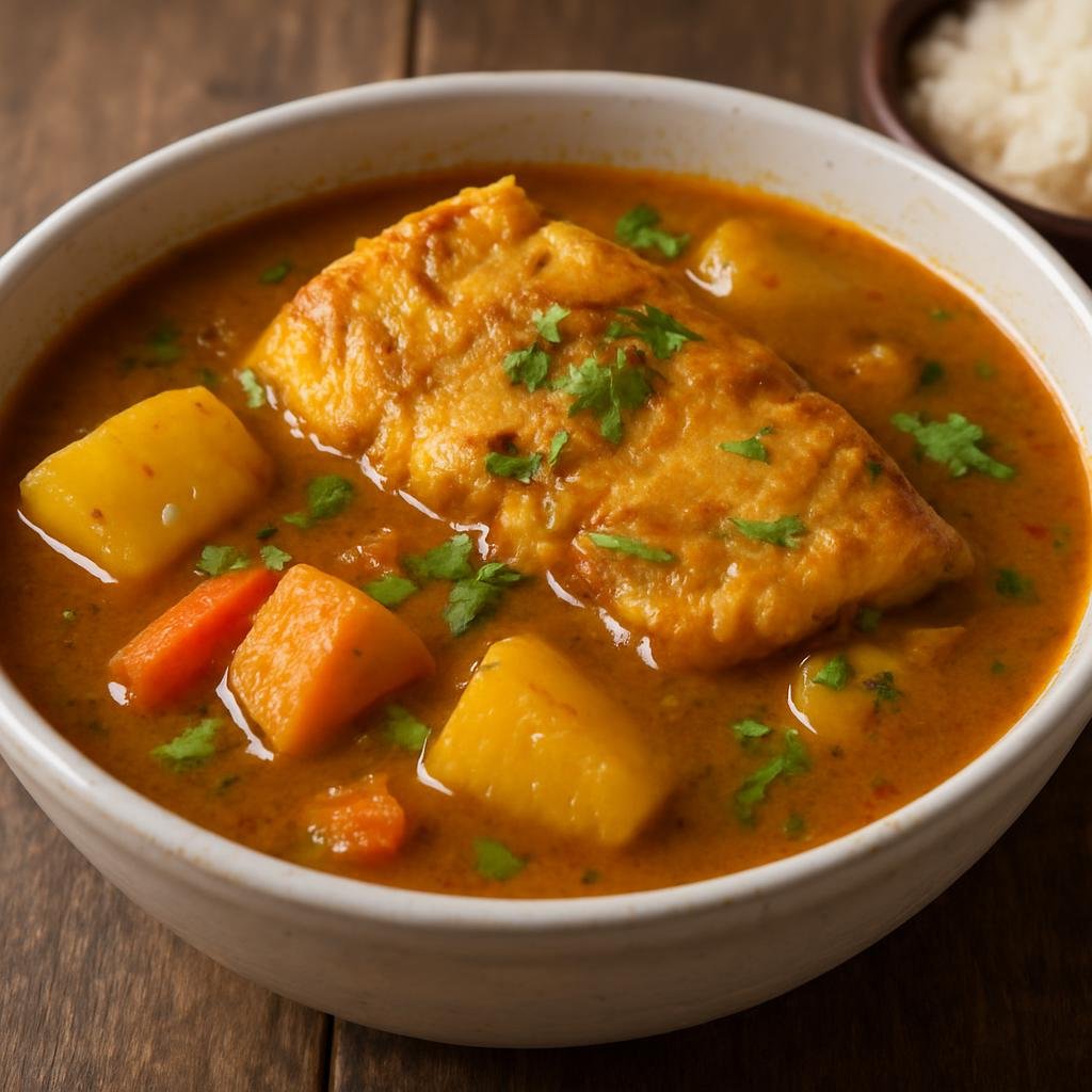 Entree: Nicaragua – Southern Culinary Region – Rondón (Caribbean Nicaraguan coconut-based fish and root stew) recipe