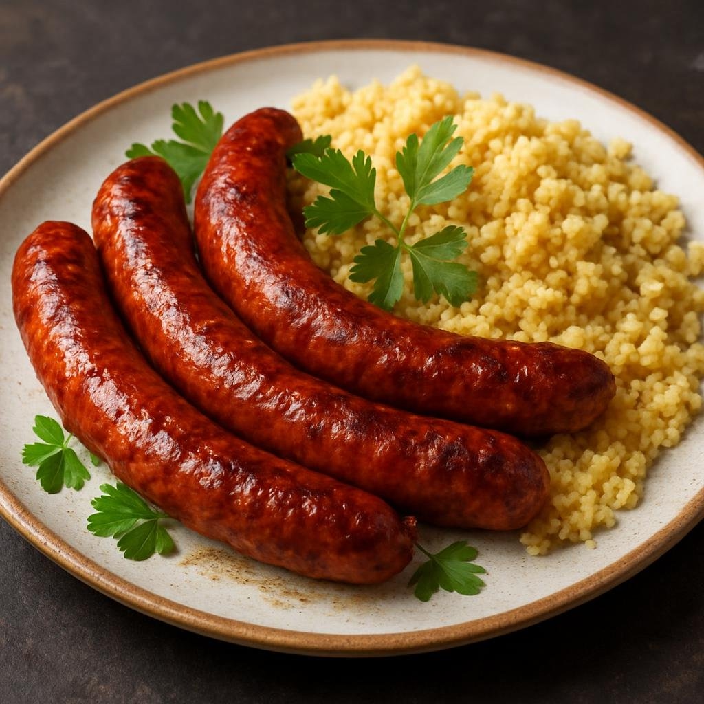 Entree: Western Sahara – Southern Culinary Region – مرقاز ➤ Mirqaz (Spicy North African lamb and beef sausage seasoned with cumin, paprika, and chili) recipe