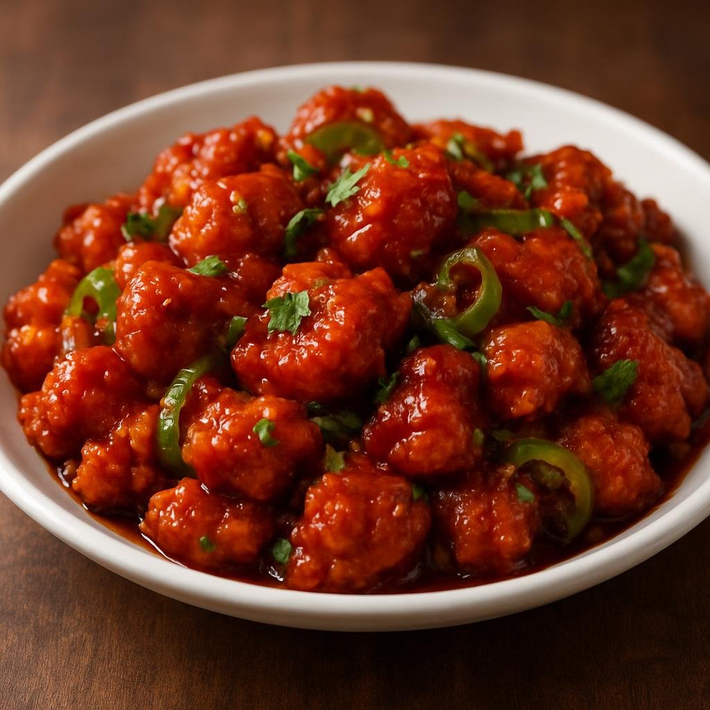 Entree: South Africa – Durban Indian – Chilli Chicken (Crispy fried chicken tossed in a sweet, spicy Indo-Chinese chilli sauce) recipe