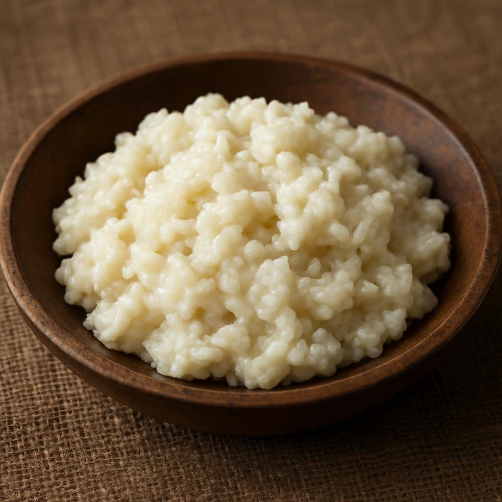 Entree: Timor-Leste – Southern Culinary Region – Tapai (Fermented glutinous rice or cassava that develops a sweet-sour, mildly alcoholic flavor used as a starchy staple) recipe