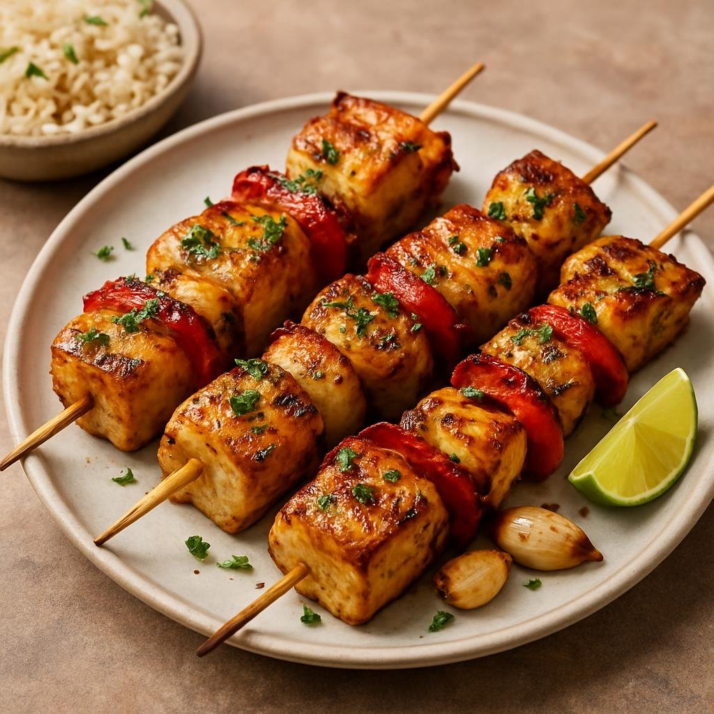 Entree: Cape Verde – Northern Culinary Region – Espetada de Peixe (Cape Verdean skewered and grilled marinated fish with peppers and garlic) recipe