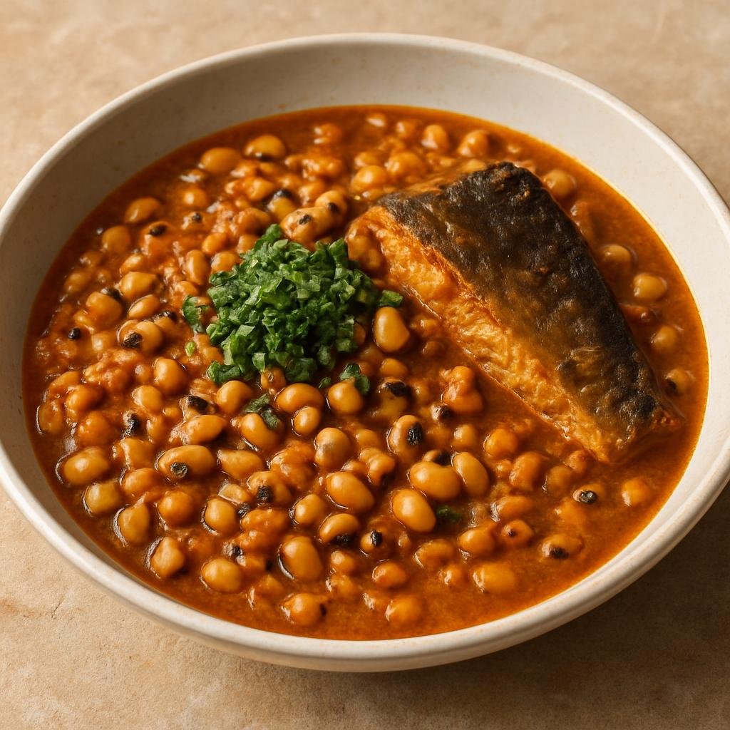 Entree: Senegal – Northern Senegal – Ndambé (Hearty black-eyed pea and peanut stew with smoked fish) recipe