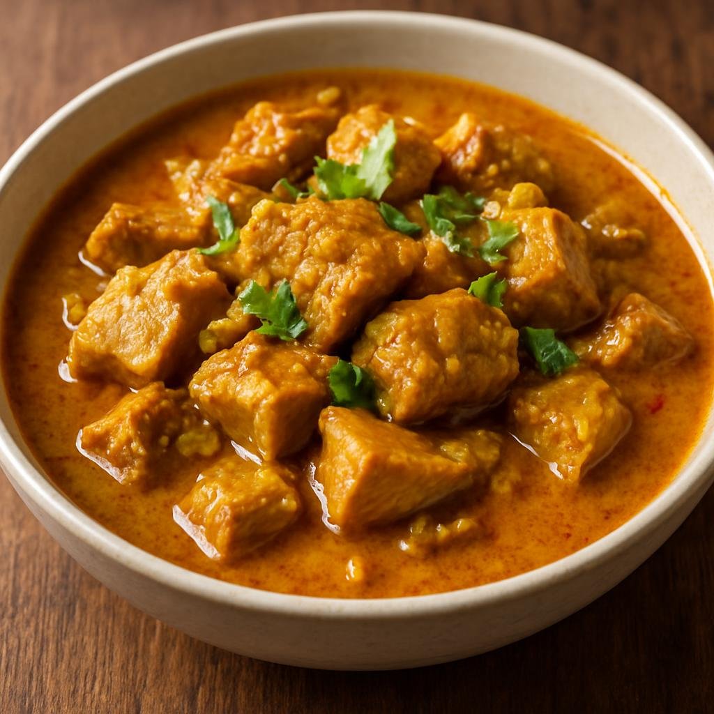 Entree: Myanmar – Mon Cuisine – ဝက်သားဟင်း ➤ wet-tha hin (Mon-style braised pork curry flavored with turmeric, tamarind, and fish sauce) recipe