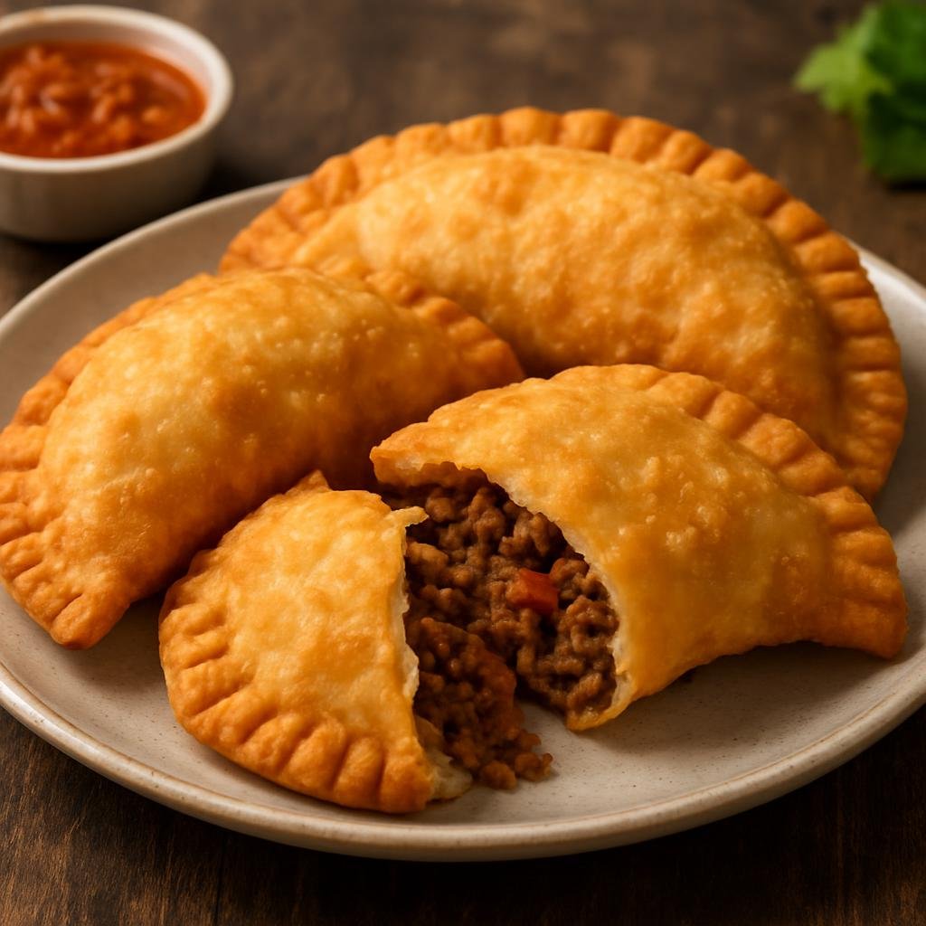 Entree: El Salvador – Northern Culinary Region – Pastelitos de Carne (Small Salvadoran fried turnovers filled with seasoned ground beef) recipe