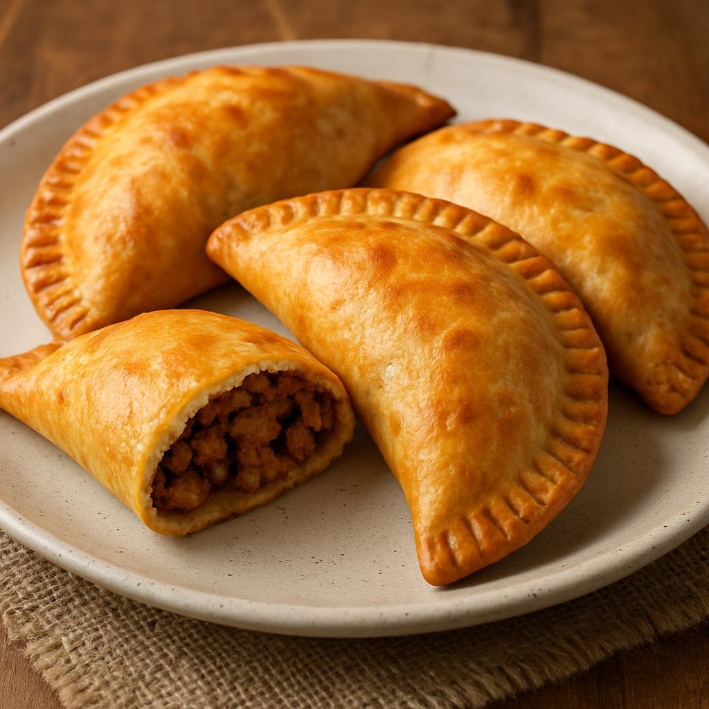 Entree: Puerto Rico – Southern Culinary Region – Empanadillas (Fried or baked handheld turnover filled with seasoned meat, chicken, or cheese) recipe