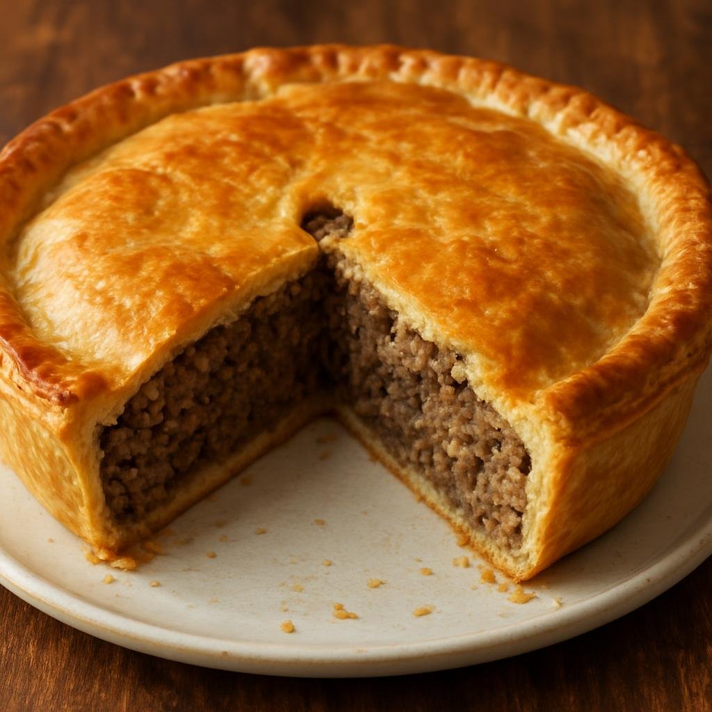 Entree: Canada – Central Culinary Region – Tourtière (Traditional Quebecois spiced meat pie made with ground pork and beef) recipe