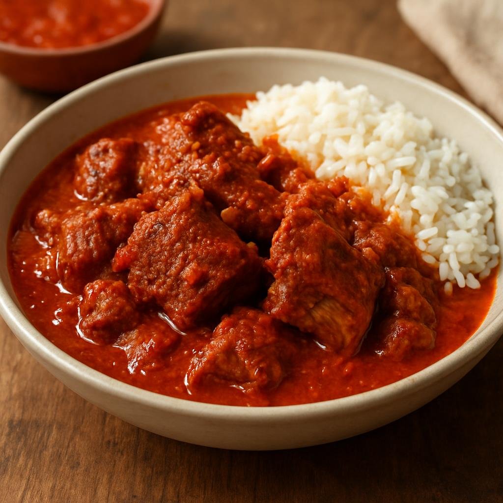Entree: Peru – Arequipa – Adobo Arequipeño (Arequipa-style slow-braised pork marinated in chicha and regional red pepper paste) recipe