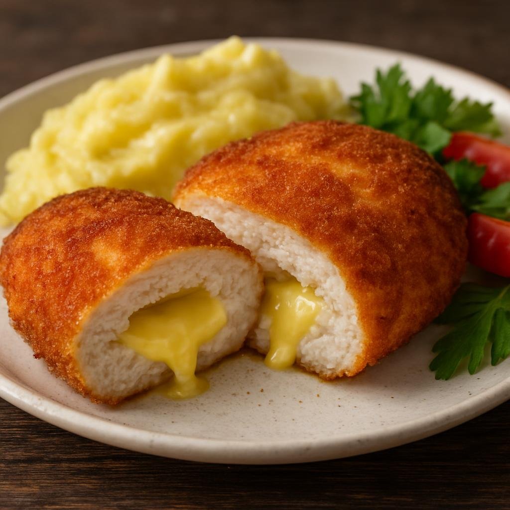 Entree: Ukraine – Kyiv & Central Ukraine – Котлети по-київськи ➤ Kotlety po-kyivsky (Breaded, butter-stuffed chicken cutlets traditionally served golden and juicy) recipe