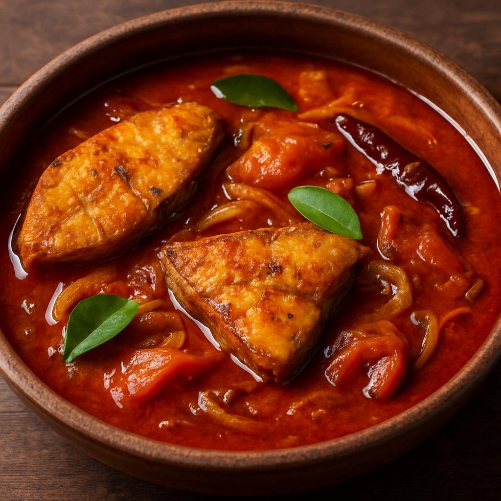 Entree: Nepal – Terai Lowlands – थारु शैली माछा करी ➤ Tharu shailī māchā karī (Spiced freshwater fish curry prepared in the Tharu style of Nepal's Terai lowlands) recipe